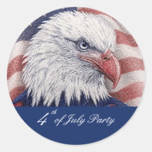 Fête patriotique du 4 juillet Aigle Rouge Blanc Bl