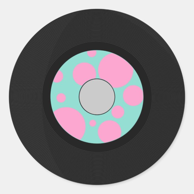 Sticker Rond Fête Sock Hop (Devant)