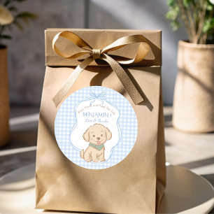 Sticker Rond Fête vintage Snips, escargots et queues de chiots