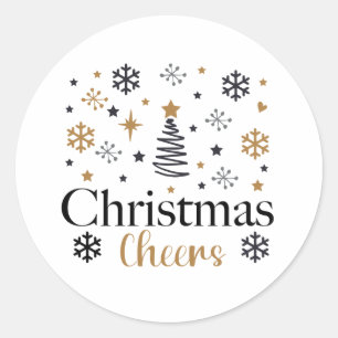 Sticker Rond Fêtes de Noël