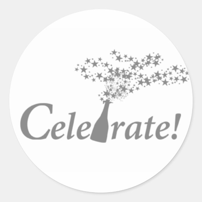 Sticker Rond Fêtez ! (Devant)