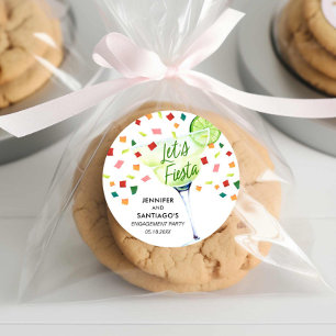 Sticker Rond Fêtons la fête de fiesta pour