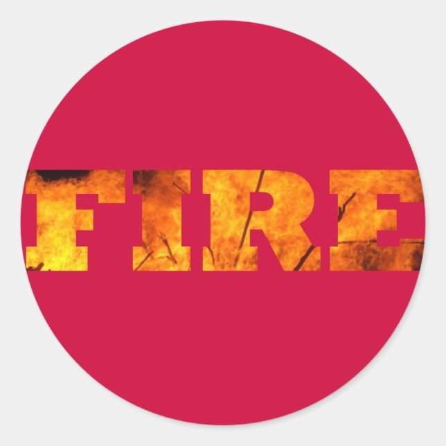 Sticker Rond Feu (Devant)