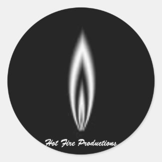 Sticker Rond Feu chaud