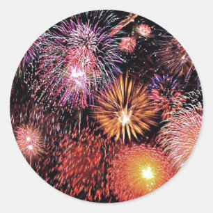 Sticker Rond Feu d'artifice !