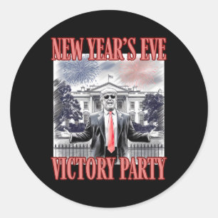 Sticker Rond Feu d'artifice du Nouvel An de la Victoire de Trum