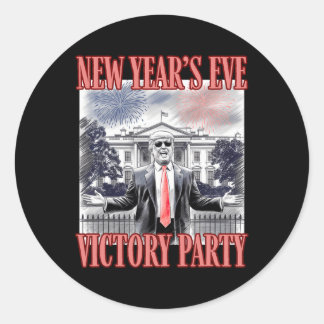 Sticker Rond Feu d'artifice du Nouvel An de la Victoire de Trum