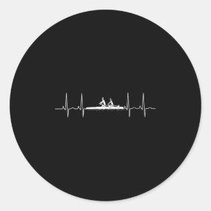 Sticker Rond Feu Heartbeat Raileron ligne d'équipage Stroke Str