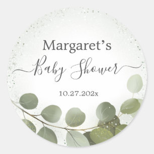 Sticker Rond Feuillage de verdure Eucalyptus