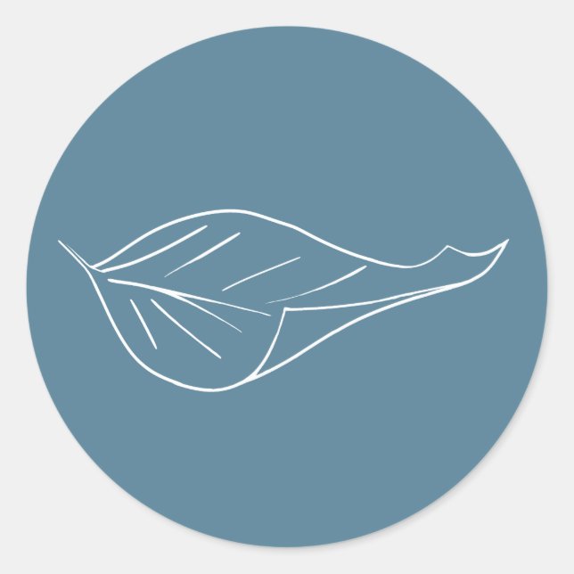 Sticker Rond feuille (Devant)