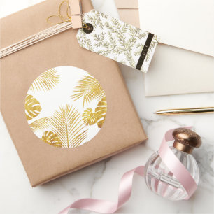 Sticker Rond Feuille 10