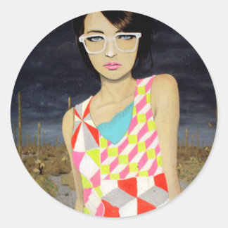 Sticker Rond Feuille autocollante 2H