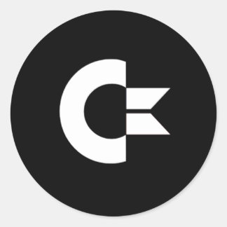 Sticker Rond Feuille autocollante Commodore