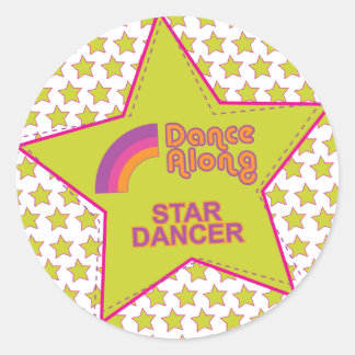 Sticker Rond feuille dancealong_star_dancer_stickersheet