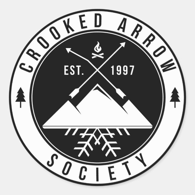 Sticker Rond Feuille d'autocollant blanc (Devant)