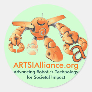 Sticker Rond Feuille d'autocollant d'ARTSI