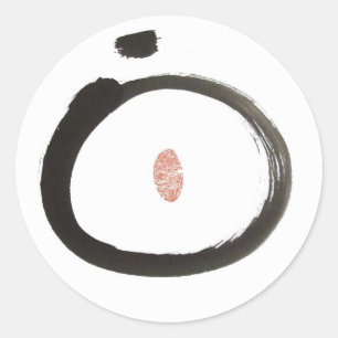 Sticker Rond Feuille d'autocollant de cercle de zen