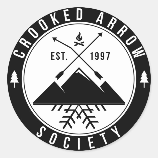 Sticker Rond Feuille d'autocollant noir (Devant)