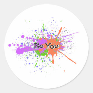 Sticker Rond Feuille d'autocollants