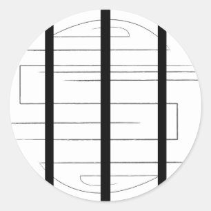 Sticker Rond Feuille d'autocollants Labyrinthe