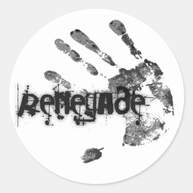 Sticker Rond Feuille d'autocollants Renégat (Devant)