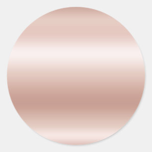 Sticker Rond Feuille de papier aluminium ombré rose pastel doré