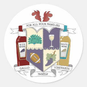 Sticker Rond Feuille ronde d'autocollant