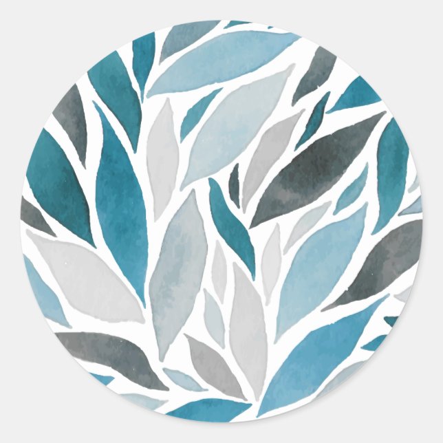 Sticker Rond feuilles d'arbre (Devant)