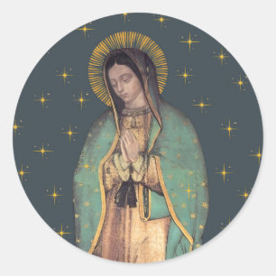 Sticker Rond Feuilles d'autocollants ronds Notre-Dame de Guadal