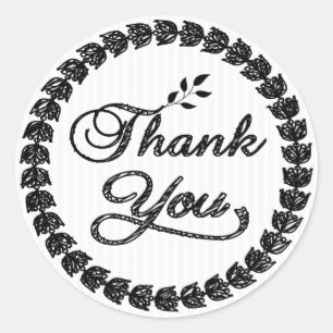 Sticker Rond Feuilles Wreath