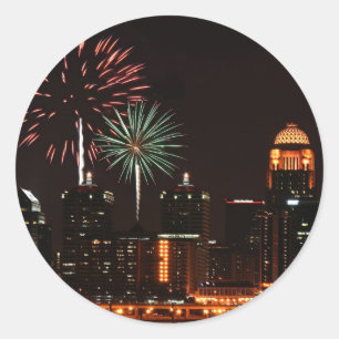 Sticker Rond feux d'artifice de Louisville
