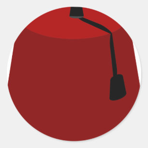 Sticker Rond Fez-Casquette