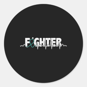 Sticker Rond Fghter - Élément de sensibilisation aux maladies d
