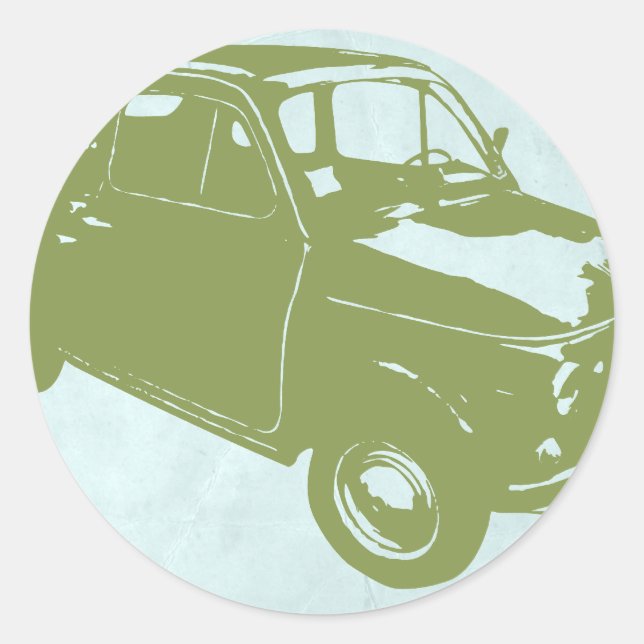 Sticker Rond Fiat 500 (Devant)