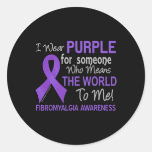 Sticker Rond Fibromyalgie Pour Quelqu'Un Qui Veut Dire Que Le M