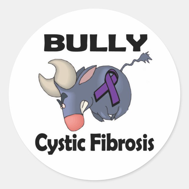 Sticker Rond Fibrose kystique BULLy (Devant)