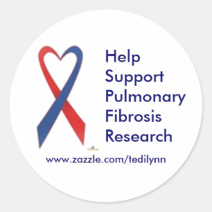 Sticker Rond Fibrose pulmonaire...autocollant