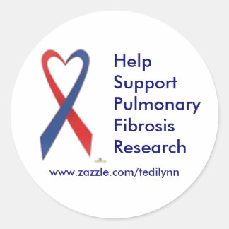 Sticker Rond Fibrose pulmonaire...autocollant