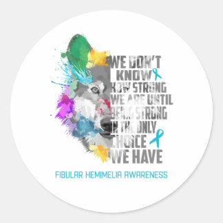 Sticker Rond Fibular Hemimelia Sensibilisation Ribbon Support C