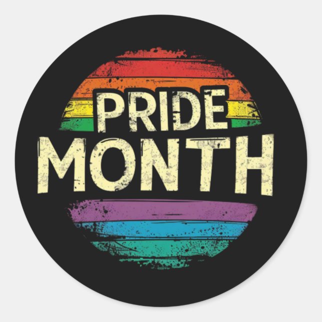 Sticker Rond FIDE MOIS 2024, lgbtq, logo (Devant)