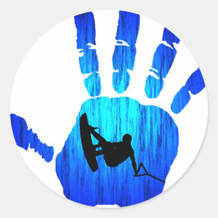 Sticker Rond Fiducie main Wakeboard