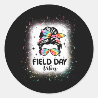 Sticker Rond Field Day Vibes Amusement Pour Les Enfants Enseign