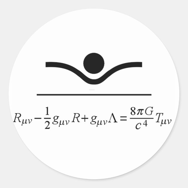 Sticker Rond Field Equation (Devant)