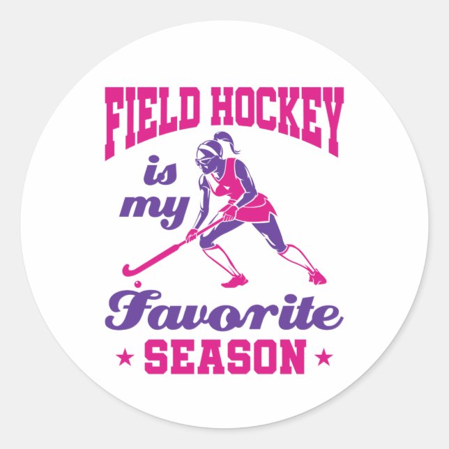 Sticker Rond Field Hockey Is (Devant)