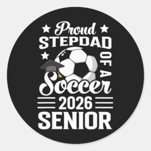 Sticker Rond Fier beau-père d'un sénior de football 2026 Diplôm