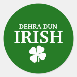 Sticker Rond Fier Dehra Dun Irish City T-Shirt personnalisé