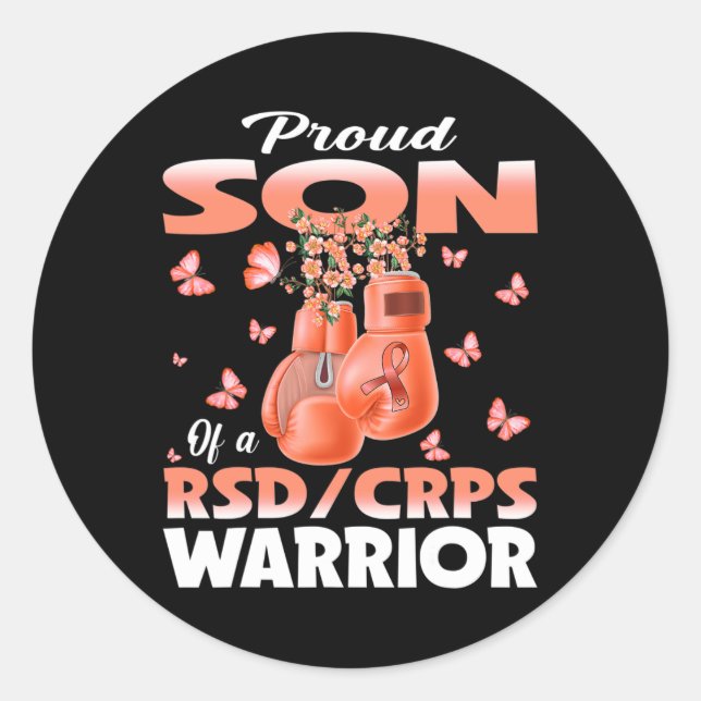 Sticker Rond Fier Fils D'Un Rsd Crps Boxe De Sensibilisation De (Devant)