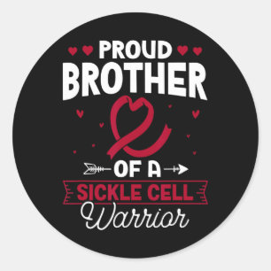 Sticker Rond Fier Frère D'Une Cellule De Guerrier De La Faucill