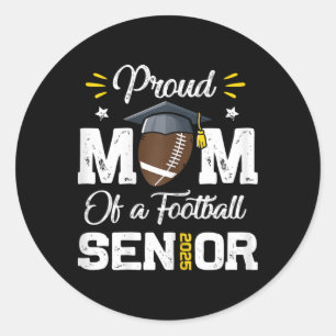 Sticker Rond Fier Maman D'Un Ensemencement Senior 2025 Cl De 20