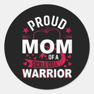Sticker Rond Fier Maman D'Une Cellule De Faucille Guerrier Cell